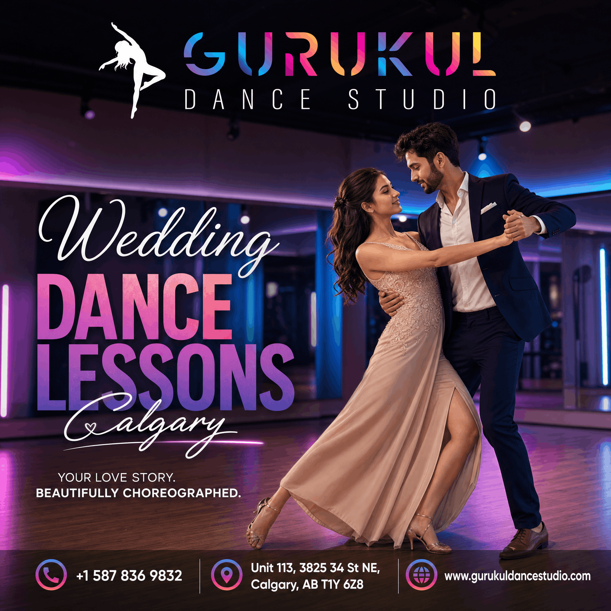 Wedding Dance Lessons Calgary | Gurukul Dance Studio - Dance Instruction in Calgary