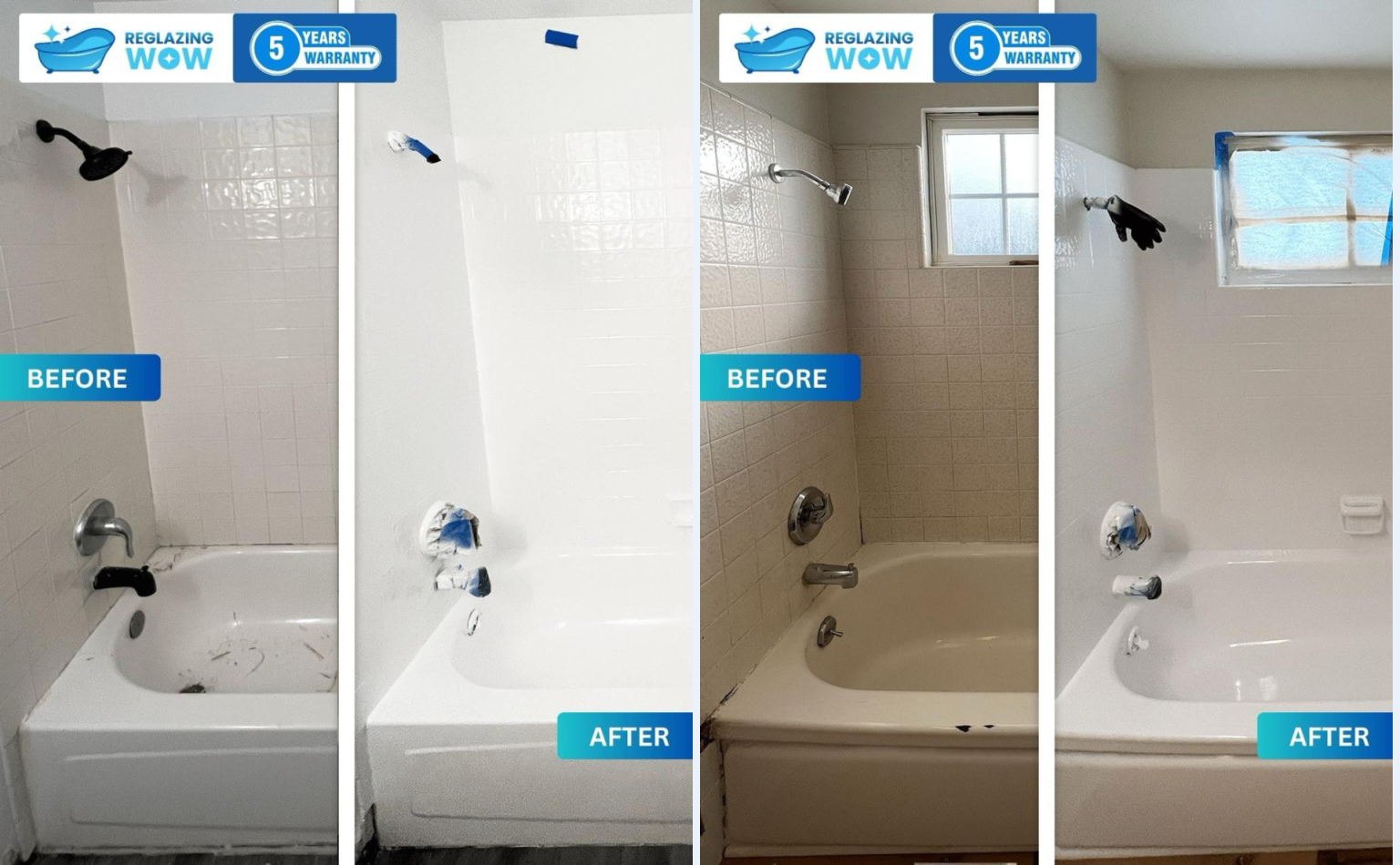 Reglazing WOW - Bathtub Reglazing & Refinishing - Business Photo